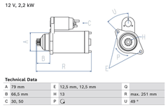 Anlasser Starter für VW CALIFORNIA T6 Camper CRAFTER Kasten