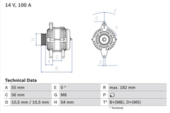 Lichtmaschine Generator für OPEL ASTRA G Stufenheck Caravan CC Coupe Cabriolet