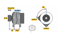Lichtmaschine Generator für MITSUBISHI NISSAN OPEL RENAULT VOLVO CARISMA