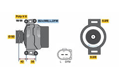 Lichtmaschine Generator für MERCEDES-BENZ E-KLASSE T-Model Pritsche/Fahrgestell
