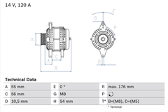 Lichtmaschine Generator für OPEL SAAB ASTRA G Stufenheck Caravan CC Coupe