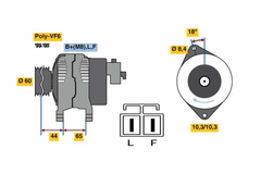 Lichtmaschine Generator für OPEL ASTRA H Caravan GTC Stufenheck COMBO Tour