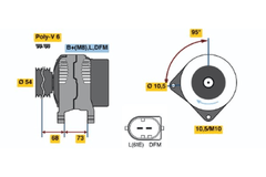 Lichtmaschine Generator für BMW LAND ROVER 3 Coupe Touring Cabriolet Compact X3