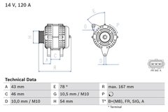 Lichtmaschine Generator für FORD MAZDA VOLVO C-MAX FIESTA V FOCUS II Turnier