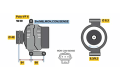 Lichtmaschine Generator für FORD VOLVO C-MAX FOCUS II Turnier Stufenheck