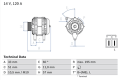 Lichtmaschine Generator für HYUNDAI KIA ACCENT III Stufenheck ELANTRA IV i30