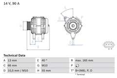 Lichtmaschine Generator für MAZDA 2 3 Stufenheck
