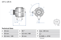 Lichtmaschine Generator für RENAULT DACIA CLIO IV Grandtour FLUENCE MEGANE III