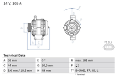 Lichtmaschine Generator für MINI Cabriolet