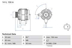 Lichtmaschine Generator für NISSAN RENAULT PULSAR Schrägheck QASHQAI II SUV