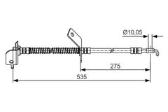 Bremsschlauch Vorderachse rechts für HYUNDAI KIA i30 Kombi CEE'D Schrägheck SW