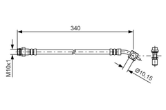 Bremsschlauch Hinterachse für FORD VOLVO GALAXY II S-MAX MK VAN