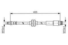 Bremsschlauch Vorderachse für FIAT OPEL JEEP 500X PUNTO DOBLO