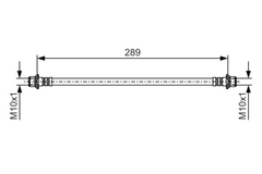 Bremsschlauch Hinterachse für TOYOTA FJ CRUISER LAND PRADO VAN