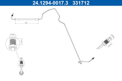 Bremsschlauch Hinterachse rechts für RENAULT MODUS / GRAND