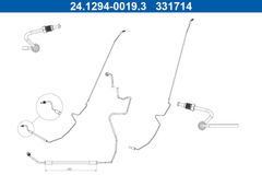 Bremsschlauch Hinterachse links für RENAULT MEGANE II Stufenheck Grandtour