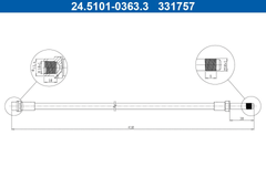 Bremsschlauch Vorderachse Hinterachse für MERCEDES-BENZ VW SPRINTER 2-t Kasten