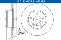 2x Bremsscheibe Vorderachse für BMW 3 Touring