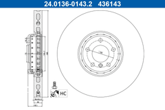 Bremsscheibe Vorderachse links für BMW X5 X6