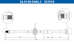 Bremsschlauch Hinterachse für FORD KUGA II VAN