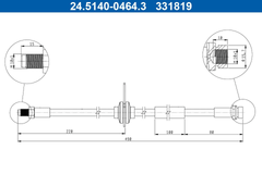 Bremsschlauch Hinterachse für FORD KUGA II VAN