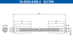 Bremsschlauch Vorderachse für AUDI SKODA VW A4 B5 Avant A6 C5 SUPERB I