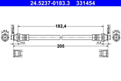 Bremsschlauch Hinterachse für AUDI SKODA VW A4 B5 Avant A8 D3 SUPERB I PASSAT