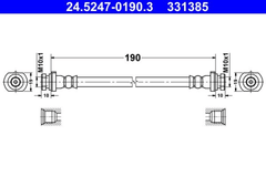 Bremsschlauch Hinterachse für NISSAN QASHQAI / +2 I II SUV VAN
