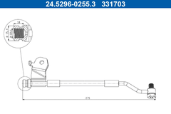 Bremsschlauch Hinterachse links für HYUNDAI i20 I