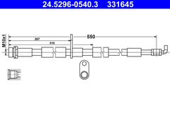 Bremsschlauch Hinterachse für FORD KUGA II VAN
