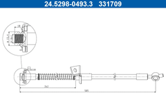 Bremsschlauch Vorderachse links für HYUNDAI KIA i30 Kombi Coupe Hatchback Van