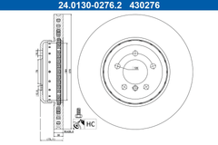 2x Bremsscheibe Vorderachse für BMW 3 Gran Turismo Touring 4 Coupe Cabriolet Van