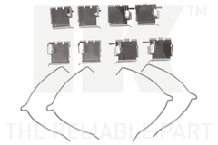 Zubehörsatz Scheibenbremsbelag Vorderachse für TOYOTA AVENSIS Liftback Kombi