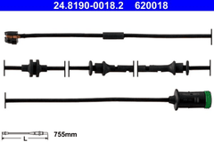 2x Warnkontakt Bremsbelagverschleiß Vorderachse für OPEL ASTRA G Stufenheck