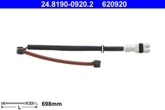2x Warnkontakt Bremsbelagverschleiß Hinterachse für PORSCHE 911 Targa Cabriolet
