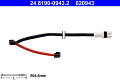 2x Warnkontakt Bremsbelagverschleiß Hinterachse für PORSCHE 911 Cabriolet