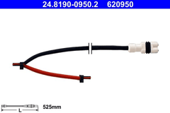 2x Warnkontakt Bremsbelagverschleiß Vorderachse für PORSCHE 911 Cabriolet Targa