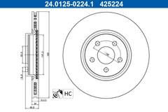 2x Bremsscheibe Vorderachse für FORD TOURNEO CONNECT / GRAND V408