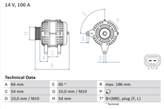 Lichtmaschine Generator für OPEL CHEVROLET ASTRA J Caravan GTC Stufenheck