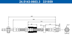 Bremsschlauch Vorderachse für VW CC B7 PASSAT B6 Variant ALLTRACK Kasten/Kombi