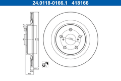 2x Bremsscheibe Hinterachse für SUZUKI TOYOTA LEXUS ACROSS RAV 4 V VAN UX