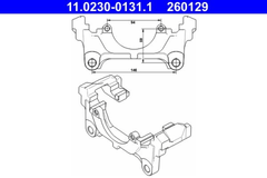 Halter Bremssattel Vorderachse für AUDI SEAT SKODA VW A3 Sportback Cabriolet Q3