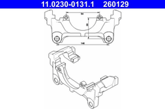 Halter Bremssattel Vorderachse für AUDI SEAT SKODA VW A3 Sportback Cabriolet Q3