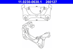 Halter Bremssattel Vorderachse für AUDI A6 C5 Avant ALLROAD