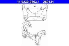Halter Bremssattel Vorderachse für AUDI SKODA VW A3 Sportback A4 B6 Avant
