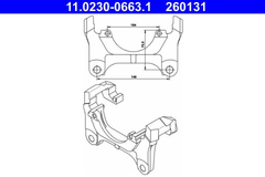 Halter Bremssattel Vorderachse für AUDI SKODA VW A3 Sportback A4 B6 Avant