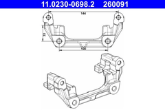 Halter Bremssattel Hinterachse für FORD MAZDA VOLVO C-MAX FOCUS II Turnier
