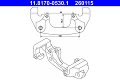Halter Bremssattel Vorderachse für BMW X3 X5