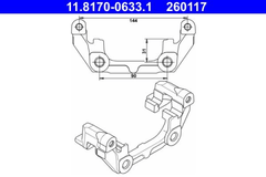 Halter Bremssattel Hinterachse für OPEL SAAB SIGNUM CC VECTRA C Caravan