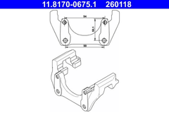 Halter Bremssattel Hinterachse für VOLVO XC90 I VAN